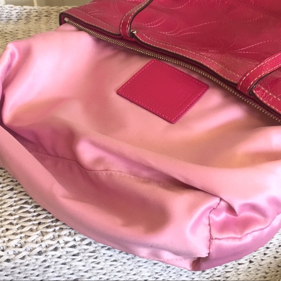 Coach Raspberry Patent Leather Sachet - Picture 8 of 16